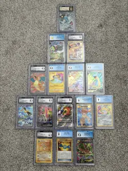Pokemon Card Slabs Graded Lot of 15 CGC. Listed in description - Image 1