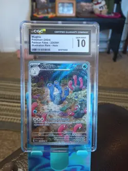 Pokemon Wugtrio Illustration Rare 224/091 Paldean Fates CGC Gem Mint 10 - Image 1