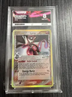 Pokemon Mewtwo EX Delta Species Reverse Holo Rare #12 ACE 8 NM-Mint - Image 1