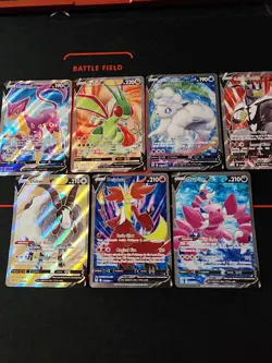 Pokemon Lot of 7 Full Art V's - Lost Origin, Silver Tempest, Battle... - Image 1