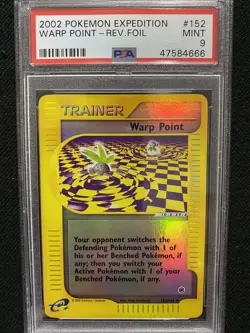 2002 Pokemon Expedition Warp Point Reverse Foil 152/165 PSA 9 Mint - Image 1