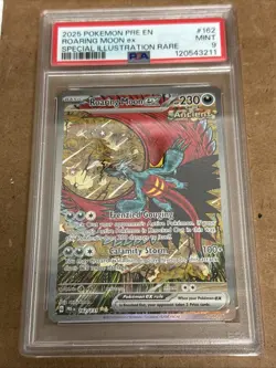 2025 Pokemon Prismatic Evolutions Roaring Moon Ex Special Rare SIR 162/131 PSA 9 - Image 1