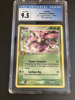 Pokemon EX Legend Maker Lileep Reverse Holo Foil #56/92 CGC 9.5 - Image 1