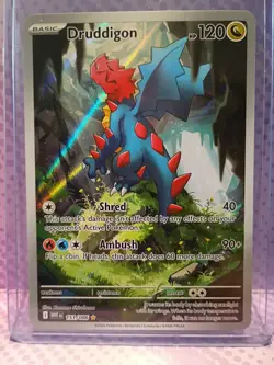 Druddigon Full Art Illustration Rare 151/086 Pokemon TGC White Flare Fresh Pull - Image 1