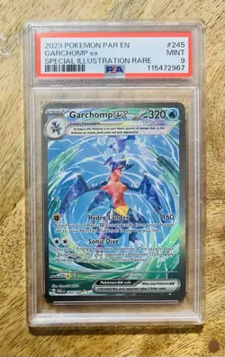 Pokemon 2023 Garchomp ex 245/182 Special Illustration Rare Paradox Rift PSA 9 - Image 1