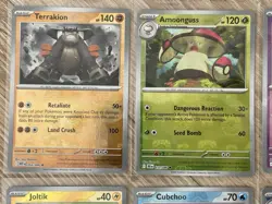 Pokemon TCG S&V White Flare Black Bolt Master Ball Reverse Holo Terrakion & More - Image 2