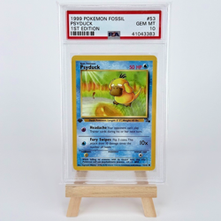1999 POKEMON FOSSIL 1ST EDITION #53 PSYDUCK GEM MINT PSA 10 - Image 1