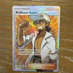 Pokemon Professor Kukui (Full Art) 148/149 Sun Moon Base Set Holo - Image 2