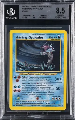 2001 POKEMON NEO REVELATION UNLIMITED SHINING GYARADOS BGS 8.5 - Image 1