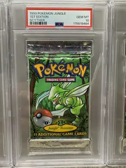 PSA 10 1st Edition Jungle Booster Pack (Full Art Set) 1999 Pokemon! Sequential! - Image 3