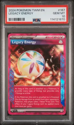 2024 POKEMON TWM EN-TWILIGHT MASQUERADE #167 LEGACY ENERGY PSA 10 - Image 1