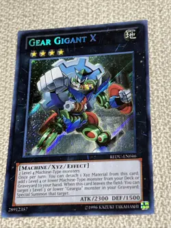 Yugioh! LP Gear Gigant X - REDU-EN046 - Secret Rare - Unlimited Edition LP Holo - Image 1