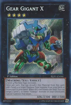 Yugioh! LP Gear Gigant X - REDU-EN046 - Secret Rare - Unlimited Edition Lightly - Image 1