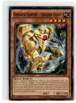 Yu-Gi-Oh! Gogogo Golem- Golden Form Common SECE-EN090 Lightly Played 1st Edition - Image 1
