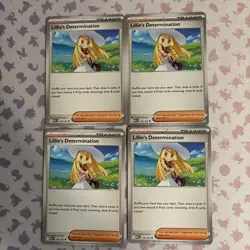 4x Lillie's Determination 119/132 Pokemon TCG: Mega Evolutions Card Playset - Image 1