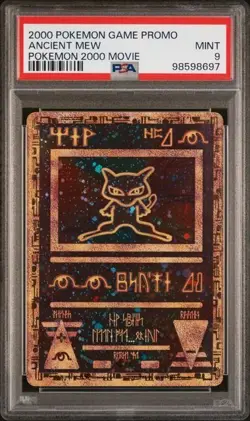 Pokemon TCG Ancient Mew 2000 Movie Promo Holo Rare Card PSA 9 - Image 1
