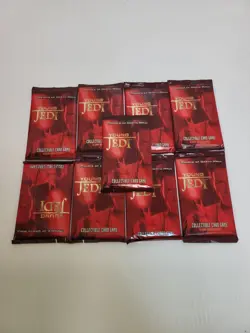 Decipher 1999 Star Wars Young Jedi Menace of Darth Maul Booster Cards (9 Packs) - Image 1