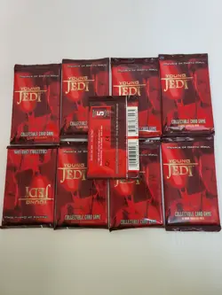 Decipher 1999 Star Wars Young Jedi Menace of Darth Maul Booster Cards (9 Packs) - Image 2