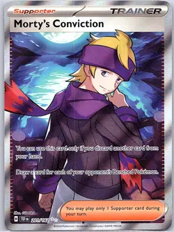 Morty's Conviction 201/162 SV05: Temporal Forces - Pokemon Card - NM - Image 1