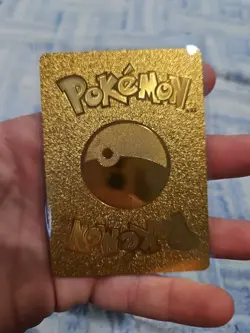 Toxtricity VMAX Premium Gold Foil Fan Art Textured Pokemon Collector Card HP320 - Image 2