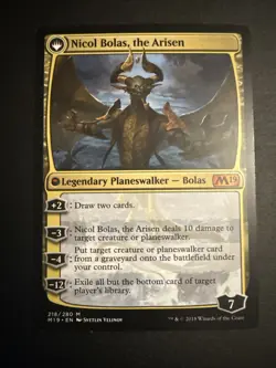 MTG Nicol Bolas, The Ravager / The Arisen Core Set 2019 Non-foil MP M19 #218 - Image 2