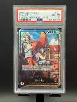 PSA 10 Shanks 001 PSA Magazine Exclusive One Piece Card - Image 3