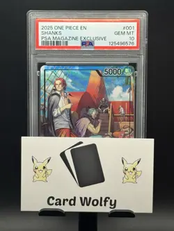PSA 10 Shanks 001 PSA Magazine Exclusive One Piece Card - Image 4