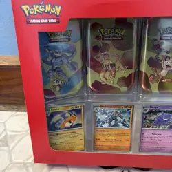 Pokemon 4 Mini Tins + 4 Promo Cards Bundle - 151 SAMS CLUB EXCLUSIVE Machamp - Image 3
