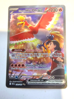 Pokemon TCG Ethan's Ho-Oh EX Card 230/182 Sir Destined Rivals English Edition - Image 1