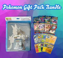 Pokemon Gift Pack | 8 Booster Packs + Pokemon Binder & Sleeves + 10 Rare Cards - Image 1