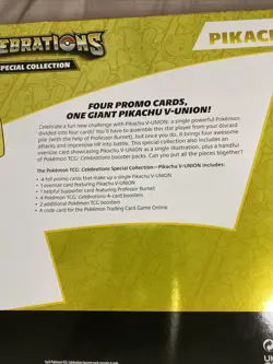 Pokemon TCG: Celebrations Special Collection Box [Pikachu V-Union, 50 Cards]... 820650809156 - Image 3