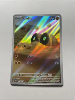 Sandile 216/198 SV01 Scarlet & Violet Base Set Holo Pokemon TCG Card - Image 1