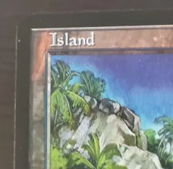 Island Foil Error Card Magic The Gathering English Version Used - Image 3
