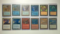 MTG Homelands Error Card Blue Ink Cyan Print Mistake Set of 6 - Image 1
