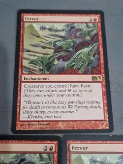 MTG X3 Fervor - Magic 2013 (M13) - Rare- (see pics) MTG - Image 4