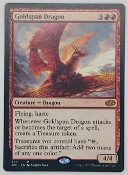 MTG Goldspan Dragon Jumpstart 2022 Regular - Image 1