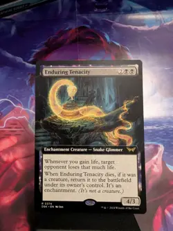 Enduring Tenacity (Extended Art) MTG Duskmourn: House of Horror Regular NM - Image 1