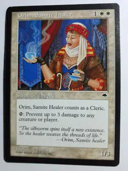MTG Orim, Samite Healer X1 NM Tempest Magic Reserve List - Image 1