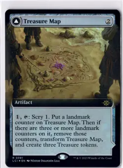 Treasure Map NM/M* FOIL EXTENDED The Lost Caverns Of Ixalan 0391 mtg -UnltdCards - Image 1