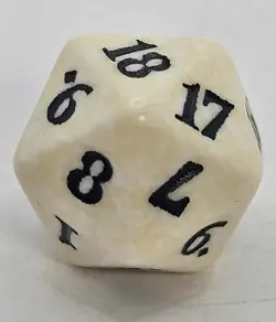 MTG Magic the Gathering D20 Spindown Die Battle for Zendikar BFZ Ivory & Black - Image 4