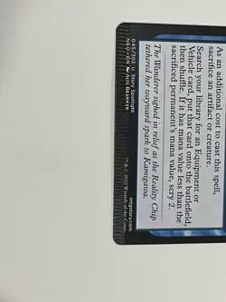 MTG Anchor to Reality Kamigawa: Neon Dynasty Regular Misprint Crimped - Image 2