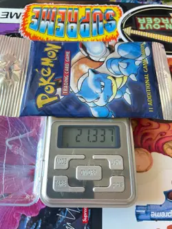 Pokemon Base Set WotC Long Crimp Pack Sealed 21.3gU HeavyU* - Image 1