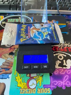 Pokemon Base Set WotC Long Crimp Pack Sealed 21.3gU HeavyU* - Image 3