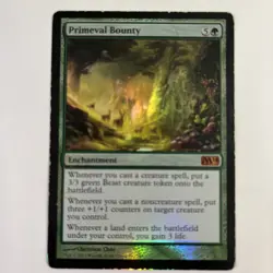FOIL Primeval Bounty Core Set 2014 (MP) Magic the Gathering Playing Card - Image 1