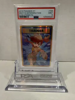 Misty's Determination Trainer FA 108/108 XY Evolutions 2016 Pokemon Card PSA 9 - Image 1