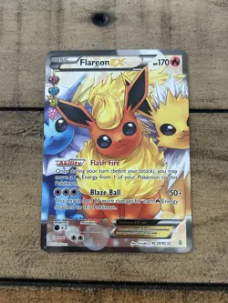 Flareon EX RC28/32 Full Art Ultra Rare Pokemon Card - Image 1