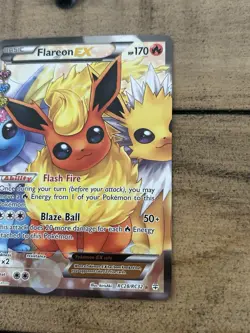 Flareon EX RC28/32 Full Art Ultra Rare Pokemon Card - Image 2