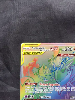 Pokemon Cards: Cosmic Eclipse Secret Rare: Naganadel & Guzzlord GX 260/236 - Image 2