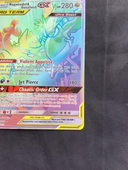 Pokemon Cards: Cosmic Eclipse Secret Rare: Naganadel & Guzzlord GX 260/236 - Image 4