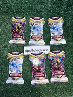 X 6 Pokemon TCG Lost Origin Sleeved Booster Pack New Sealed IN HAND - Image 1
